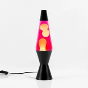 Lava Lamp Matt Black & Pink