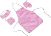 SUPVOX 1 Set Chef Hat and Apron Set for Baking Supplies Comfortable and Safe Charming for Cooking Parties and Kitchen Play