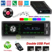 Single Din Car Stereo In-Dash MP3 Player Touch Screen Bluetooth Radio USB AM/FM