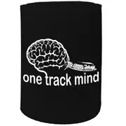 Alcohol Stubby Holder - One Track Mind Train - Funny Novelty Birthday Gift Joke Beer Can Bottle