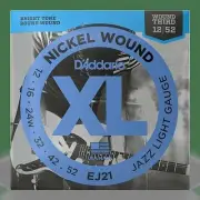 D'Addario EJ21 XL Nickel Wound Electric Guitar Strings, Jazz Light Gauge...