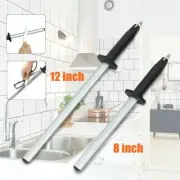 Professional 8'' / 12'' Grit 600# Diamond Sharpener Rod Kitchen Sharpening Steel