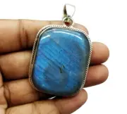 925 Sterling Silver Labradorite Pendant,Labradorite Silver Pendant,Labradorite