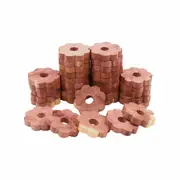 30pcs Natural Cedar Wood Rings Drawer Wardrobe Clothes Freshener Anti Moth