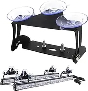 Fog Light Mounting Brackets - Led Bumper Clamp, Suction Cup Base, Strip Holder Shelf | Adjustable Support Stand Secures Warning Lamp Setup Stable Attachment Structure Car, ,
