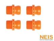 Loc-Line Modular Hose System Adaptor 3/4" NPT Connector for 3/4" ID System 4Pack