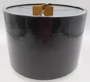 Pottery Barn Textured Gallery Straight Sided Shade Subtle Small Black #9990L