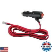 SPARKING 12V Fused Cigarette Lighter Plug with Switch - 6FT 16AWG Fused 15amp