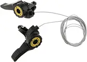 Generic Mountain Bike Thumb Shifters Set for 3X 5/6/7 Speeds, Black