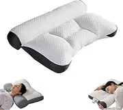 Auricz Pillow, Auricz Pillows Memory Foam, Cloud Nest Down Pillow, Memory Foam Bed Pillows for Sleeping for Sleep Enhancing Cervical Support Comfort (Coffee)
