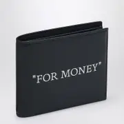 [Off-White™] For Money Bi-fold Black Wallet One size Black