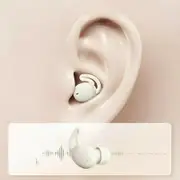 Sleep Earbuds Side Sleepers Invisible Wireless Bluetooth 5.3 Ear Buds Noise Cancelling Mini Earbuds for Small Ear Hidden Heaphones White