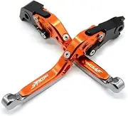 MAODOXIANG Handlebar Kits for KT-MS Duke 200 RC200 200 Duke 2012 2013 2014 2015 2016 2017 2018 2019 CNC Motorcycle Folding Extendable Brake Clutch Levers (Color : 4)