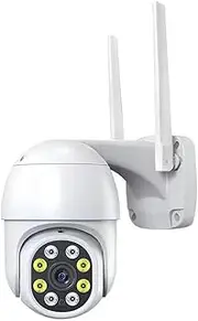 2 Million wirel Dome Camera 360 Degree Full Color high Definition Night Vision wirel WiFi Remote White One Size