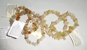 Natural Handcrafted Rutilated Quartz Chip Bracelets by Healing Light Stones