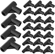 50pcs Storage Rack Tee Joint Valve Stem Puller Installer Tool Double Ended Valves Seat Wrenches Tire Valves Tool Tire Valve Tools Valve Stem Installer Plastic Black