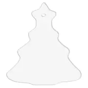 SublimeCoat™ Polymer Tree White Key Chain - Heat Thermal Fer Coating Key Ring (2