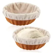 2 Set Bread Proofing Basket 8.66 Inch Sourdough Proofing Basket Round Proofing