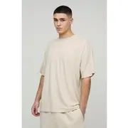 Mens Stone Premium Oversized Modal Content T-shirt