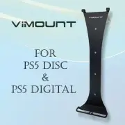 PlayStation 5 PS5 FAT & PRO Disc/Digital Black Wall Mount Metal Bracket-ViMount