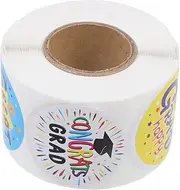Veemoon 1 Roll Graduation Season Stickers Decorative Sealing Stickers for Present Boxes Bags for Graduation Parties and Celebrations Odor