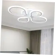 Modern Ceiling Light Fixture LED Chandelier Remote Control Dimmable 3000K