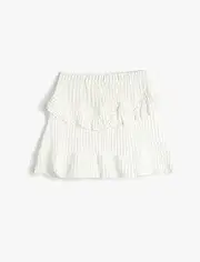 [Koton] Girls's Mini Ruffle Elastic Waistband Skirt