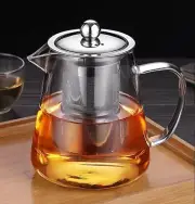 950ml Glass Teapot Tea Kettle with Stainless Steel Removable Infuser
