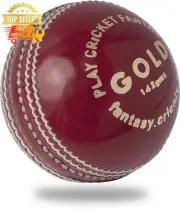 Leather Cricket Ball 142g Red White Pink for Practice or Training
