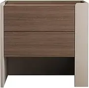 End Table for Couch, 2-Tier Side Table, Side Table, Accent Bedside Storage Cabinet/Table, for Bedroom, Living Room, Closet(A,Right side)