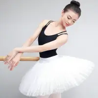 在飛比找樂天市場購物網優惠-專業芭蕾舞裙成人TUTU裙天鵝湖演出服白色半身蓬蓬紗裙形體練