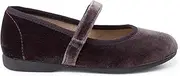 [Pisamonas] Velvet Mary Janes Girls Hook-and-Loop Strap