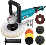 Polisher, Rotary Car Buffer Polisher Waxer, 1200W 7-Inch/6-Inch Variable Speed 1