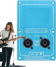 Speaker Junction Box,Double 4-Core Socket Audio Input Wiring Board | Binding Post Terminal Cable Connector, Audio Amplifier Socket
