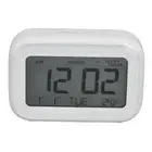 HG (White)Mini Digital Alarm Clock With LCD Screen Snooze Function 12H 24H
