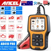 ANCEL AD410 PRO OBD2 Scanner 6V 12V Auto Battery Tester Diagnostic Scan Tool