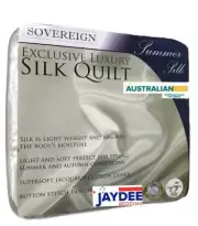 Sovereign Natural Long Strand Mulberry Silk Filled Quilt with Cotton Cover