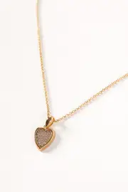 [PUP35] Sophie Heart Necklace - Gold gold