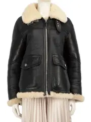 Black Sheep Shearling Leather Jacket