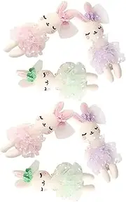 JOINPAYA 6pcs Plush Rabbit Doll Headband DIY Crafting Hair Accessories for Adults Adorable Stuffed Animal Ornaments Light and Friendly