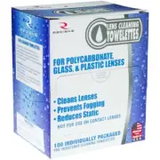 Radians LCD100 - 100 Count Lens Cleaning Towelettes - Box, 1EA