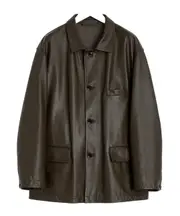 leather jacket XL,L,M MUSHROOM