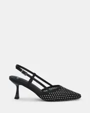ZAIDAN BLACK Closed Toe Heels