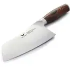 Cleaver Knife Wood Handle German Stainless Steel Slicing Chop Bones Cut 7 Inches