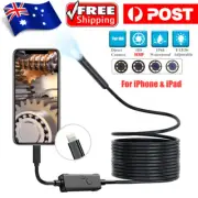7.9 mm Lens Inspection Camera for iPhone&ipad Waterproof HD Endoscope Borescope