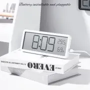 Multi function Digital Wall Clock Time Temperature Humidity Display LED Clock