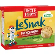 Uncle Tobys Le Snak French Onion 6 pack