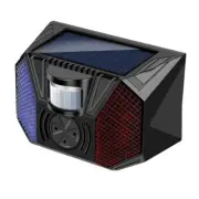 Motion Activated Solar Alarm With Loud Decibel Siren&Flashing Warning LED Lights