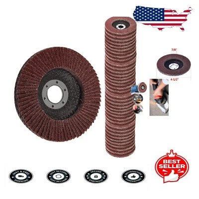 Premium 40 PCS Flap Discs - 4.5 Inch 60 Grit Aluminum Oxide for Angle Grinders