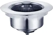 Drain Plugs for Sinks | Pop Up Sink Drain Strainer,Bathroom Sink Stopper, Bounce Wash Basin Drain Filter, Press Type Sink Stopper for Kitchen Bathroom